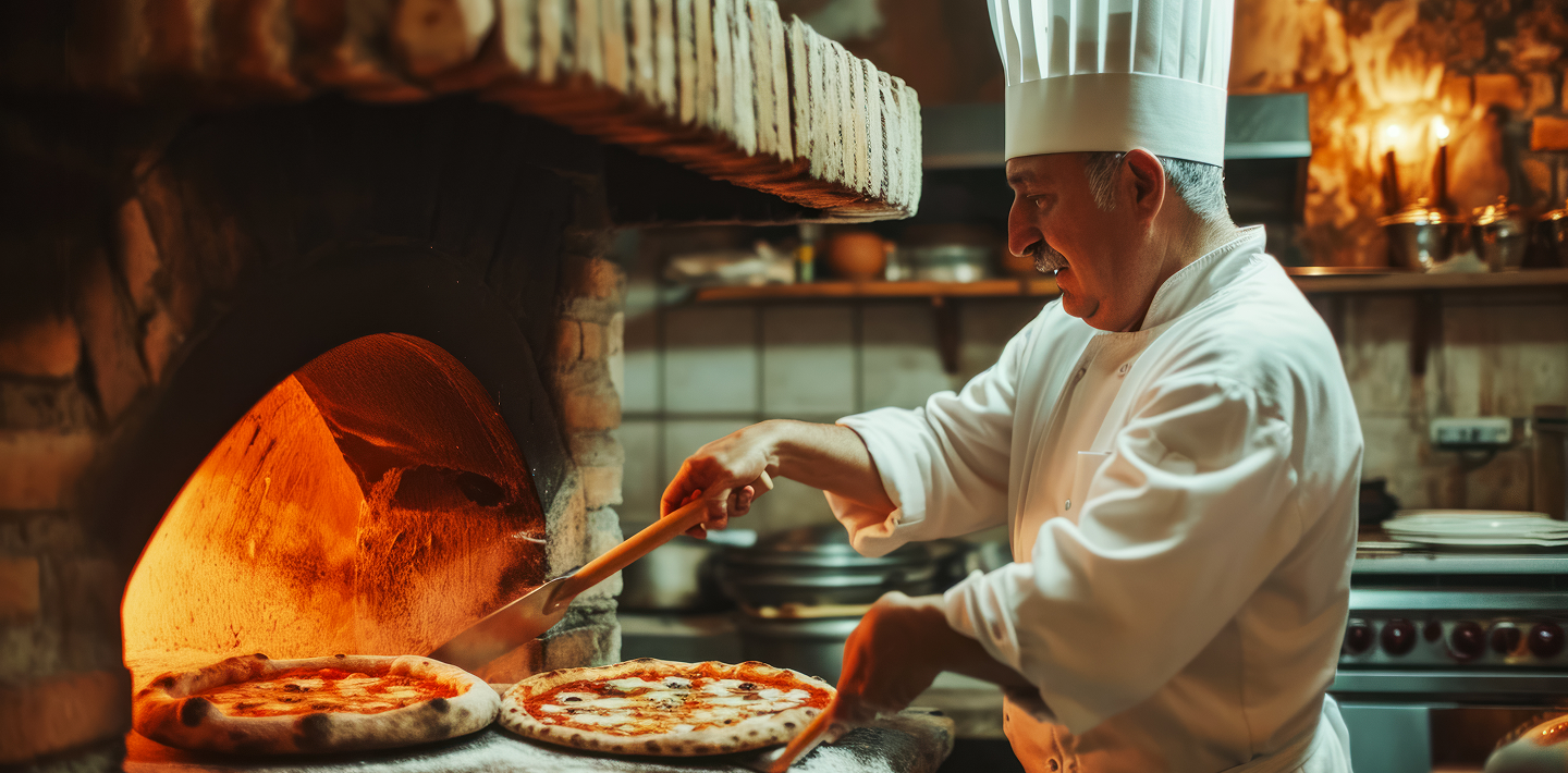 Chef cooking in a professional kitchen